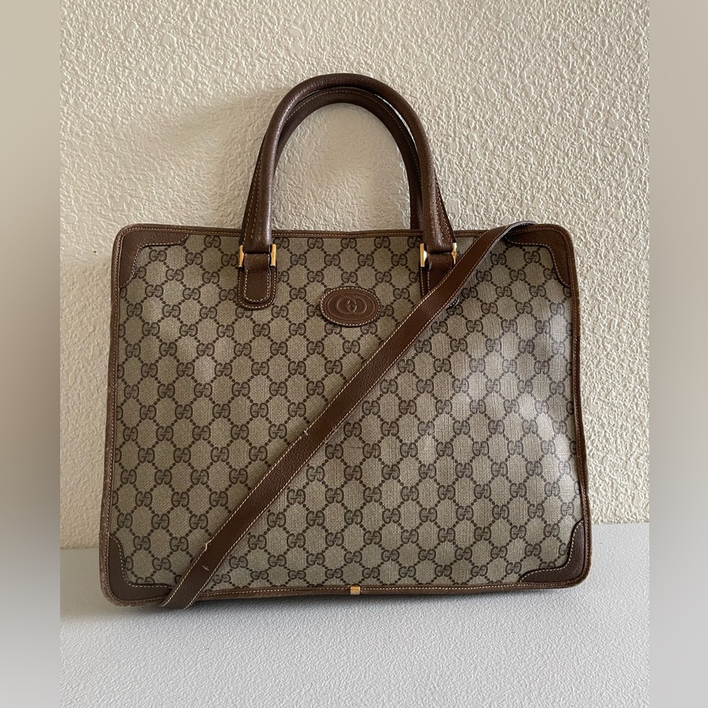 Unisex vintage Gucci office bag